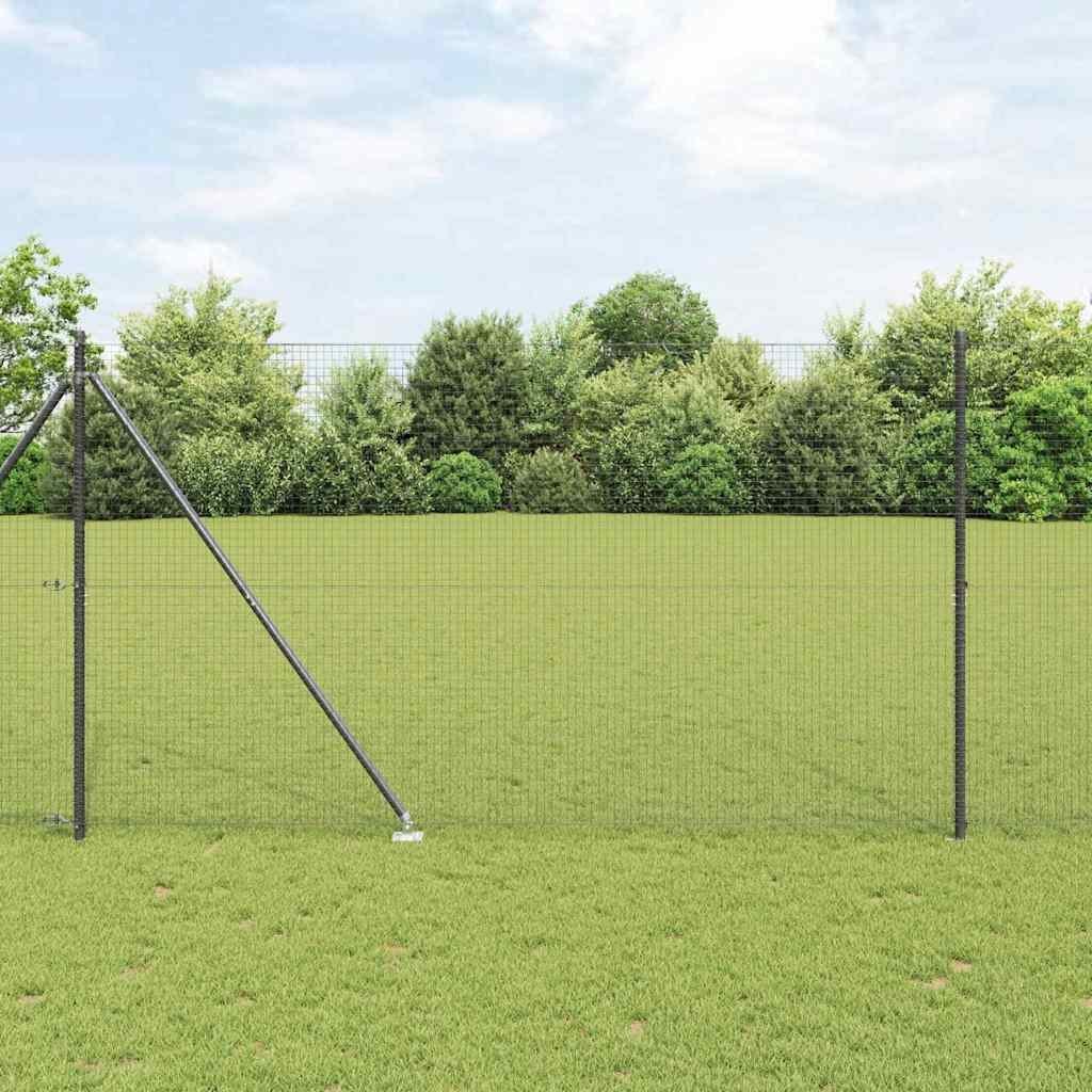 Lumarko Ogrodzenie z drutu spawanego z 13 kolcami Szary 1.5x25 m Stal