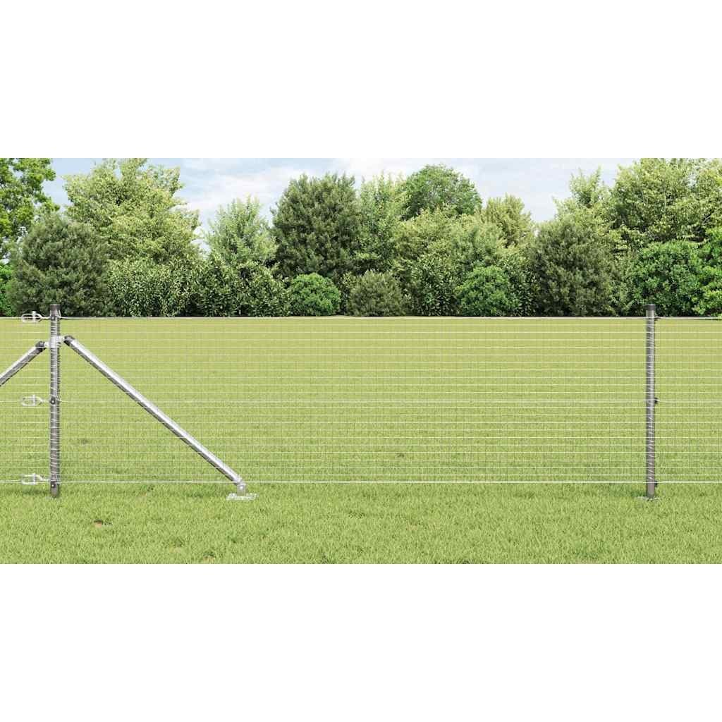 Lumarko Ogrodzenie z drucianych zgrzewów z 13 kotwami 0.4x50 m Stal ocynkowana