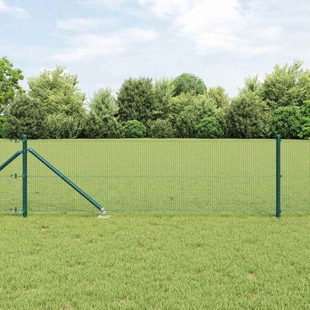 Lumarko Ogrodzenie z słupkami Zielony 25 x 0.5 m