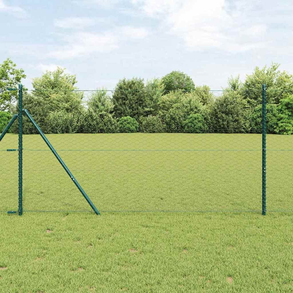 Lumarko Ogrodzenie z słupkami Szary 1.2 x 50 m Stal pokryta PCV