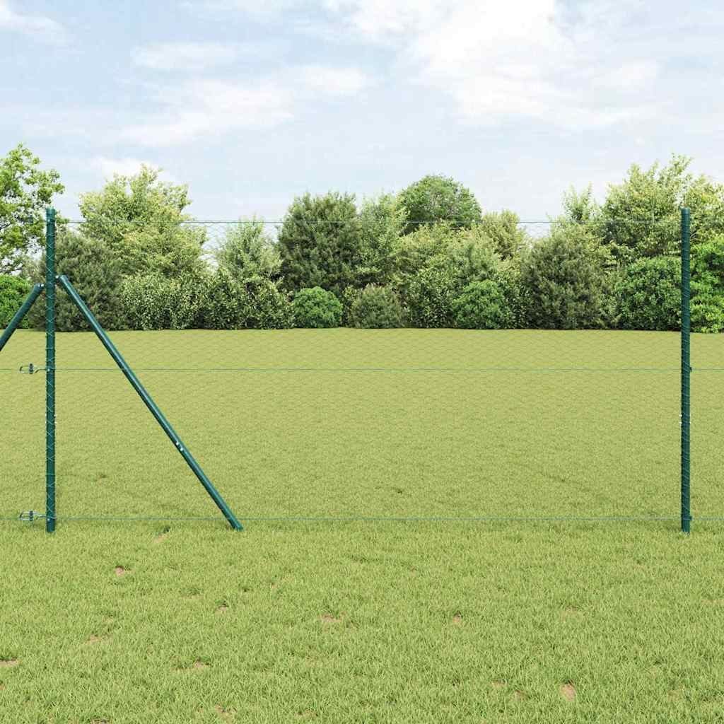 Lumarko Ogrodzenie z słupkami Szary 1.4 x 50 m Stal pokryta PCV