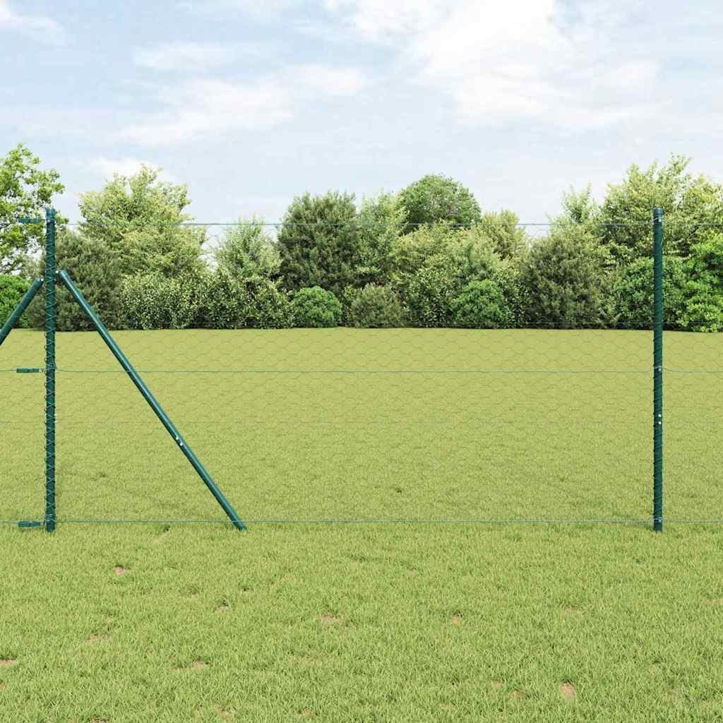 Lumarko Ogrodzenie z słupkami Szary 1.4 x 50 m Stal pokryta PCV