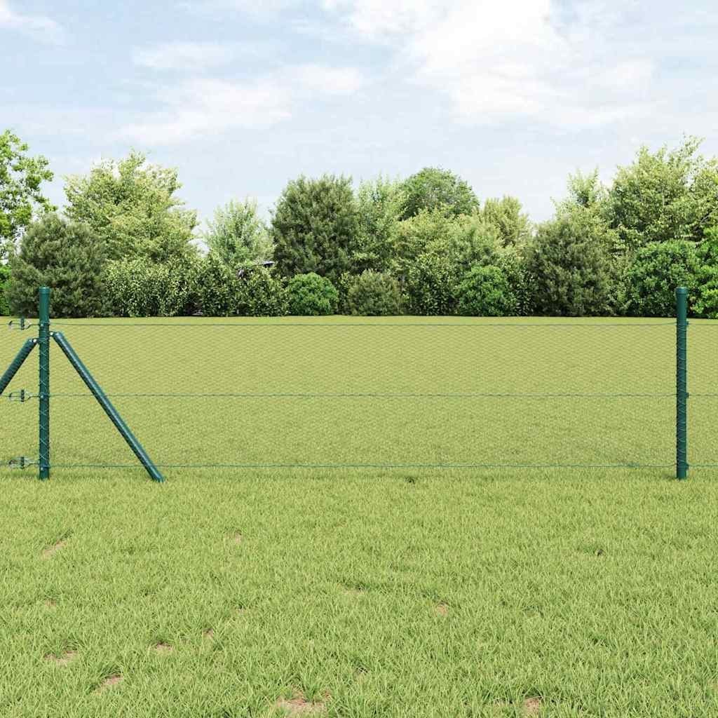 Lumarko Ogrodzenie z słupkami Szary 0.6 x 100 m Stal pokryta PCV