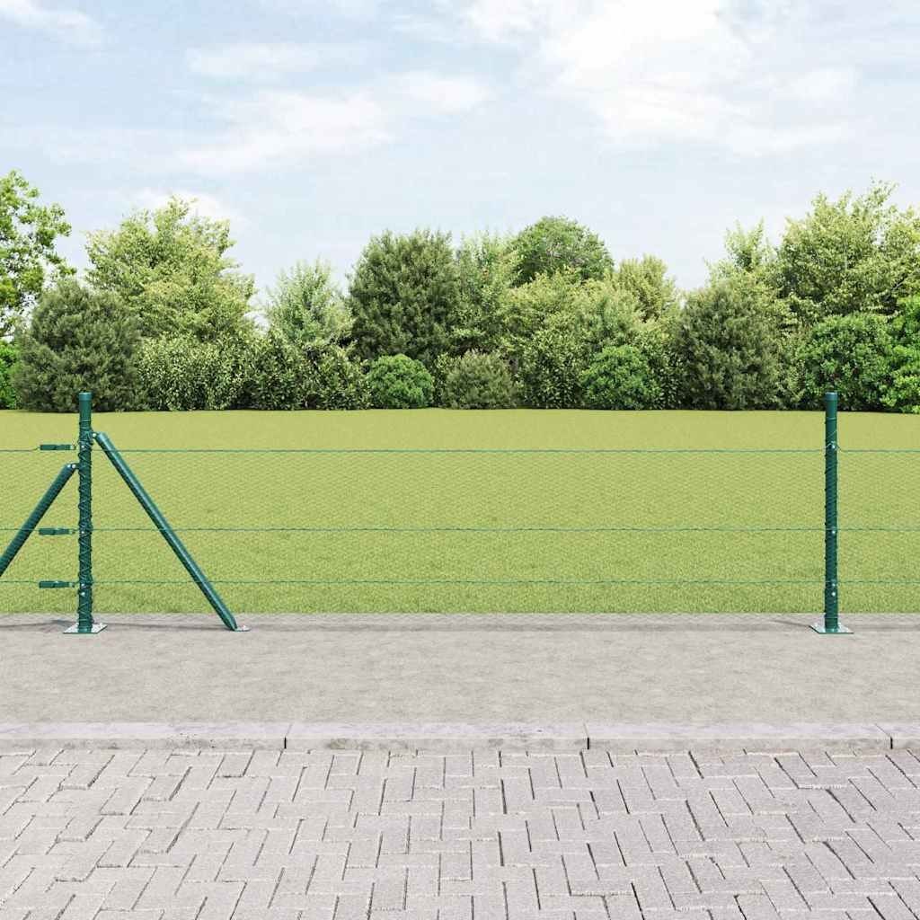 Lumarko Ogrodzenie heksagonalne Zielone 0.5x100 m Stal