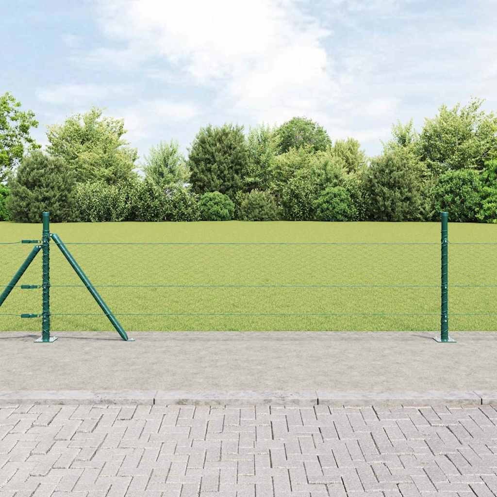 Lumarko Ogrodzenie heksagonalne Zielone 0.5x100 m Stal