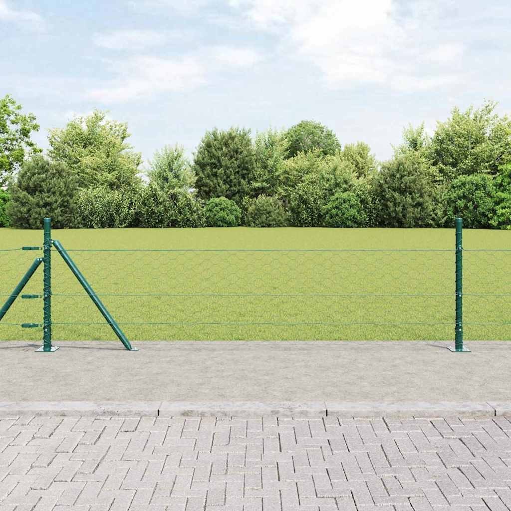 Lumarko Ogrodzenie hexagonalne Zielone 0.5x100 m Stal