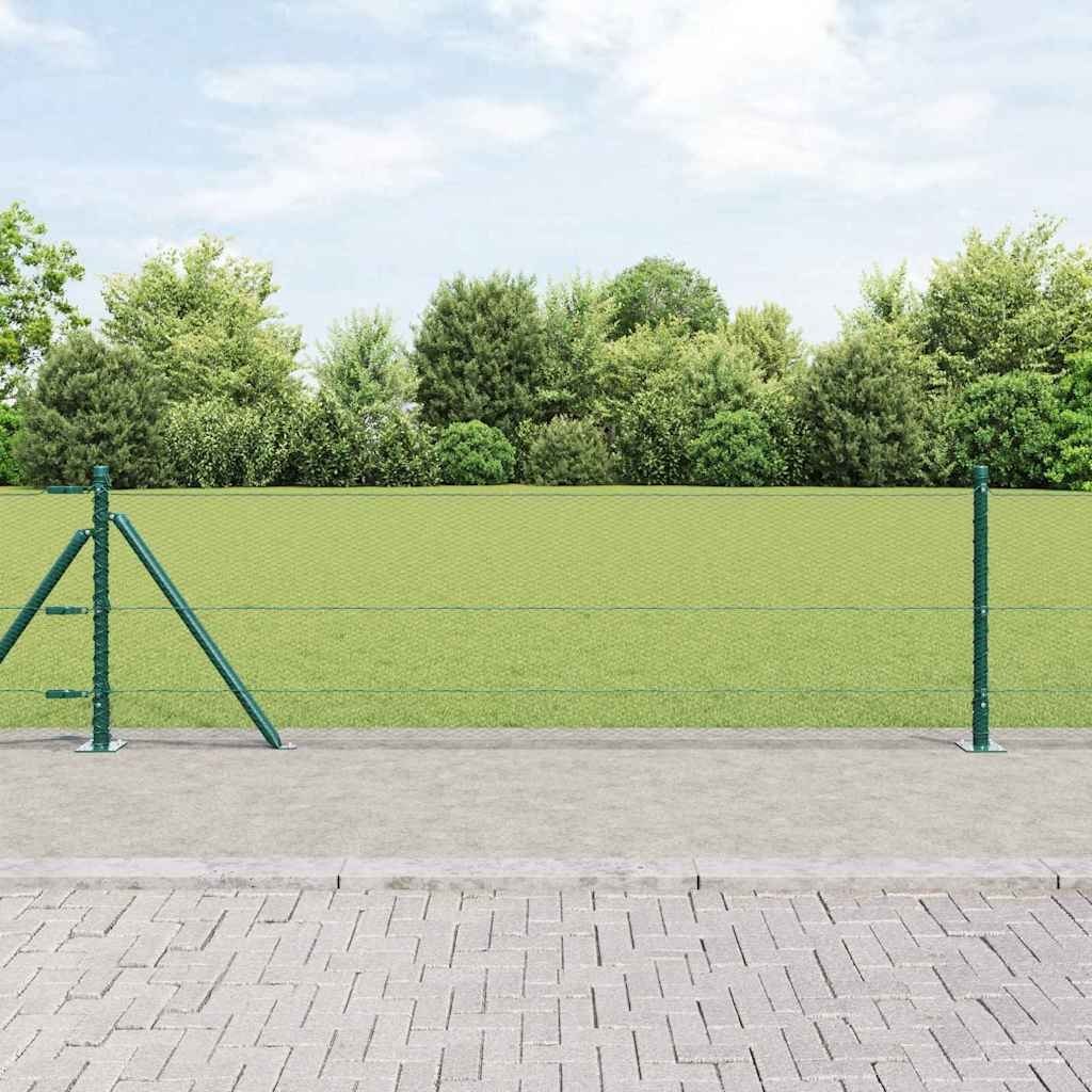 Hexagon Fence zielony 0.6x100 m stal
