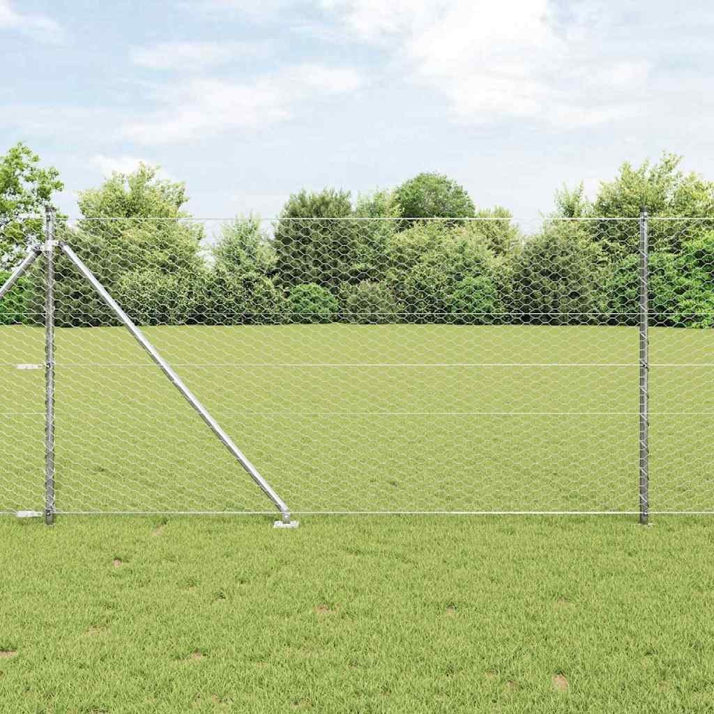 Lumarko Ogrodzenie sześciokątne 1x50 m stal ocynkowana