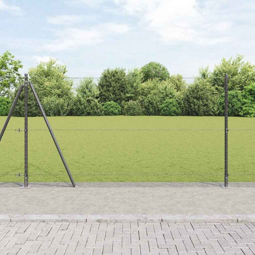 Lumarko Ogrodzenie sześciokątne szare 1.2x100 m stal