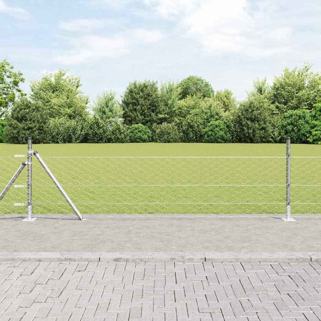 Lumarko Ogrodzenie hexagonalne 0,5x10 m ze stali ocynkowanej