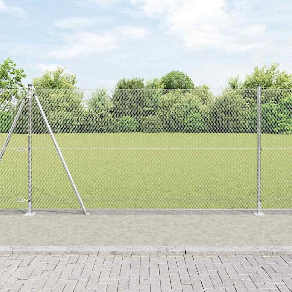 Zestaw ogrodzeniowy Stal ocynkowana 25 x 1,2 m Stal ocynkowana