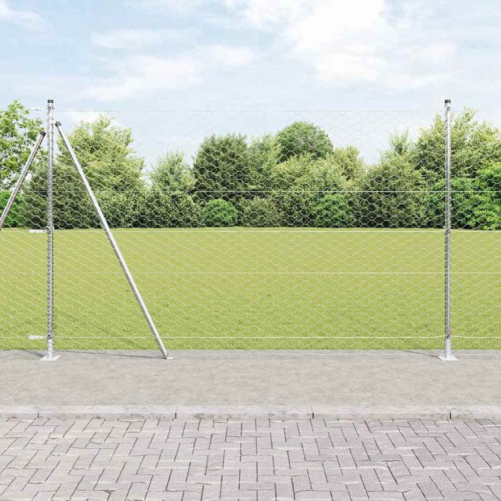 Lumarko Ogrodzenie Sześciokątne 1.5x50 m Stal ocynkowana