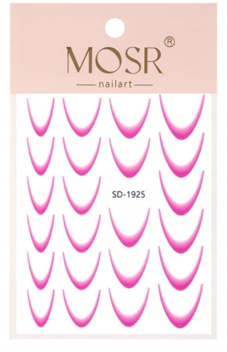 Naklejki samoprzylepne gradiendowe RÓŻOWE french ombre