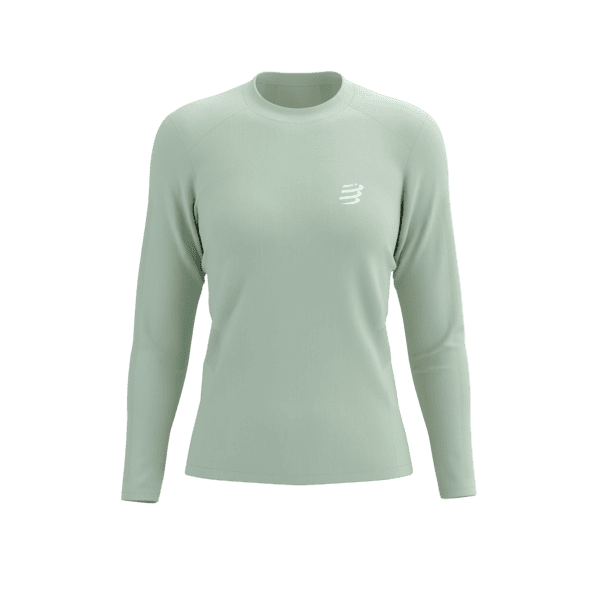 COMPRESSPORT Koszulka biegowa damska z długim rękawem PERFORMANCE LS T-SHIRT aqua