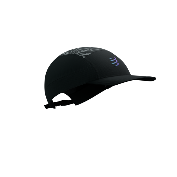 COMPRESSPORT Czapka biegowa 5 PANEL LIGHT CAP AURORA black/aurora