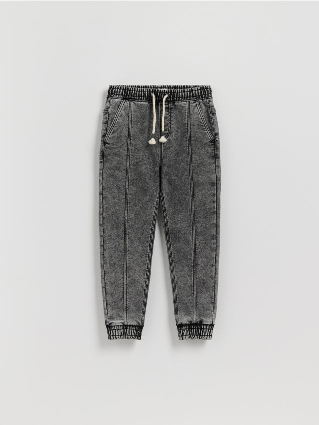 Reserved - Jeansy jogger - jasnoszary