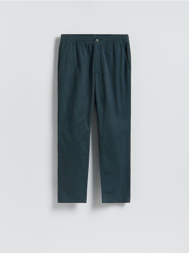 Reserved - Spodnie jogger slim - granatowy