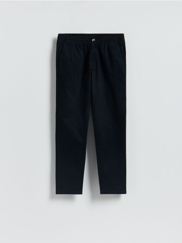 Reserved - Spodnie jogger slim - czarny