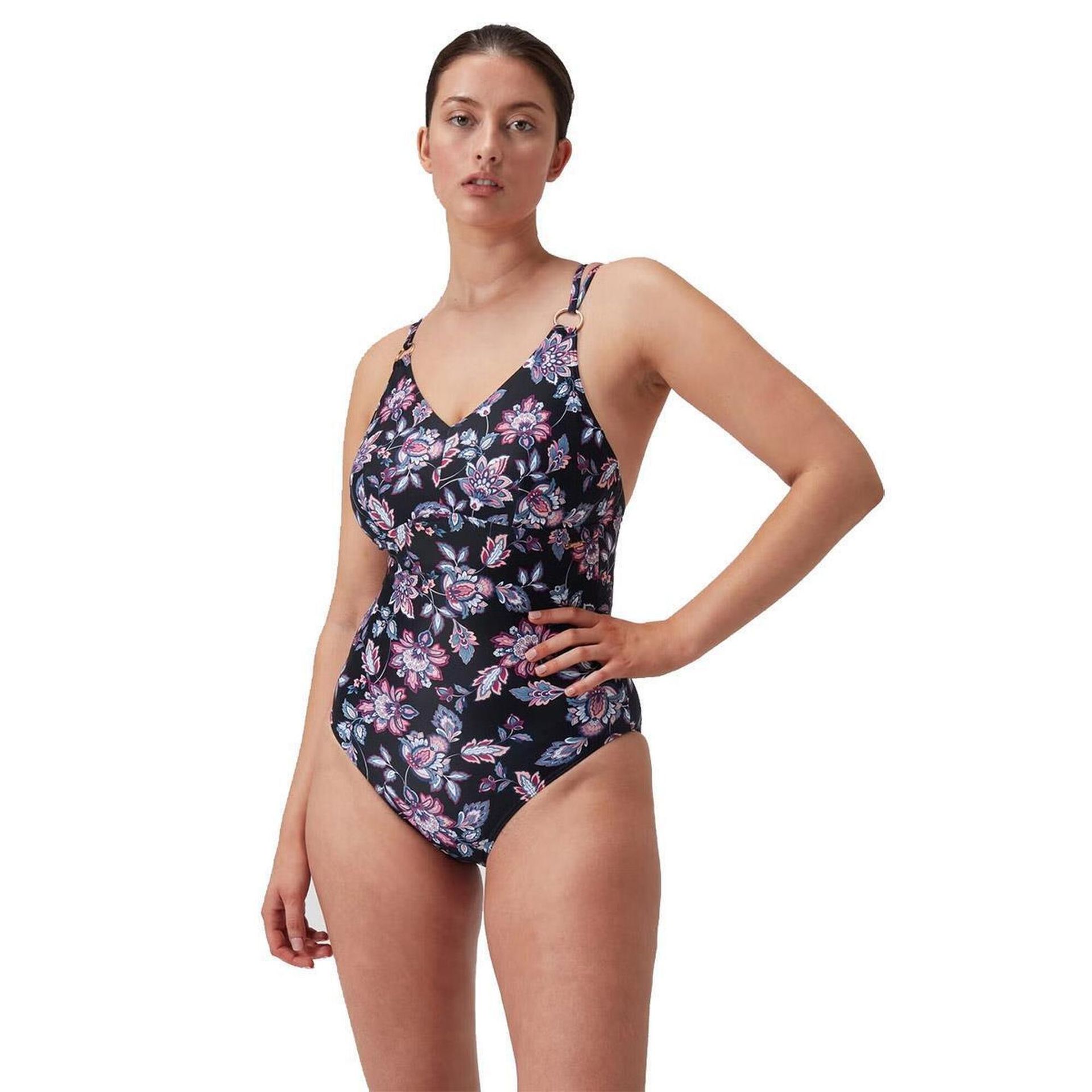 Speedo Damski Modelujący Kostium Kąpielowy Z Nadrukiem I Ramiączkami, Rozmiar 36