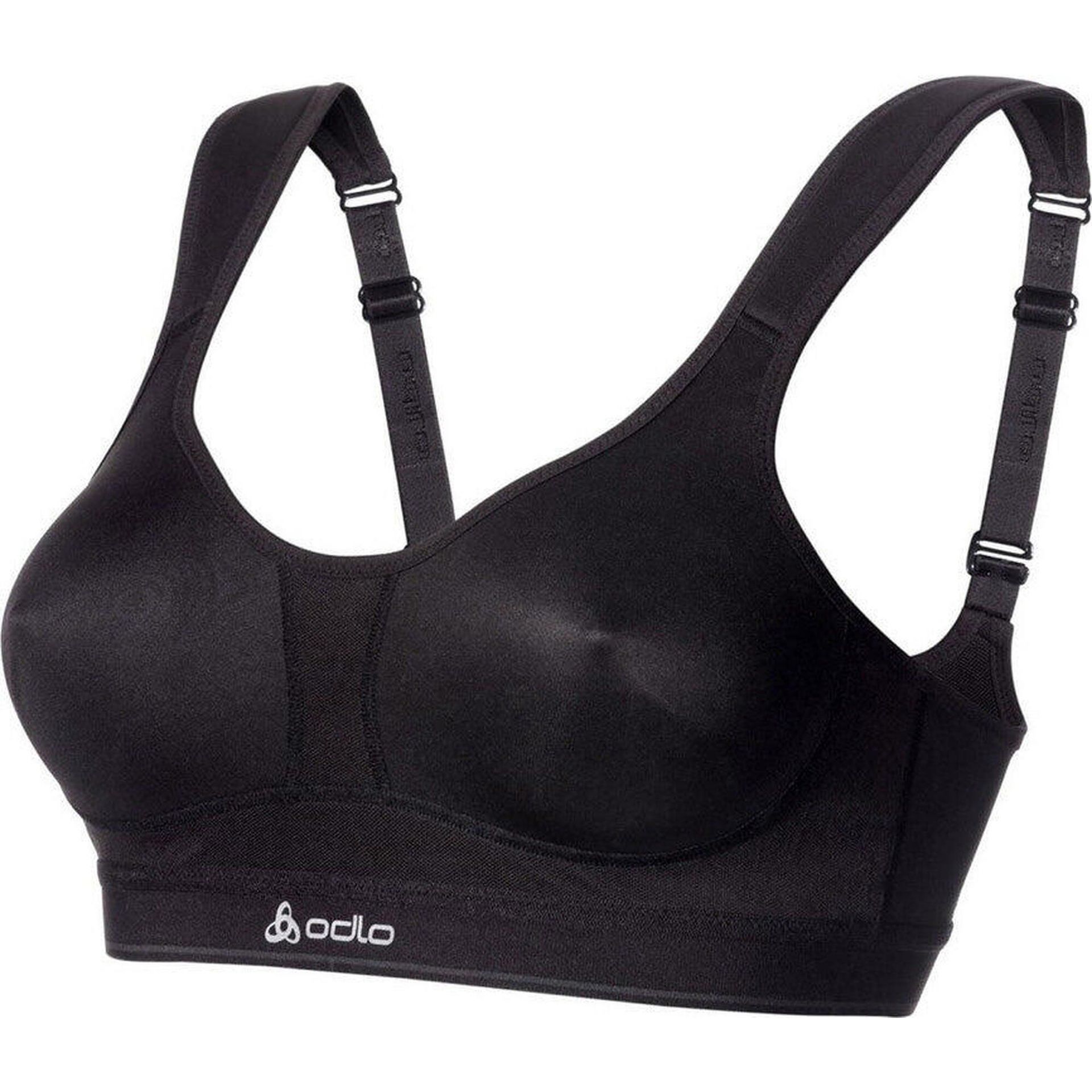 Stanik sportowy Odlo Medium Balance Fit dla kobiet - Czarny 70A