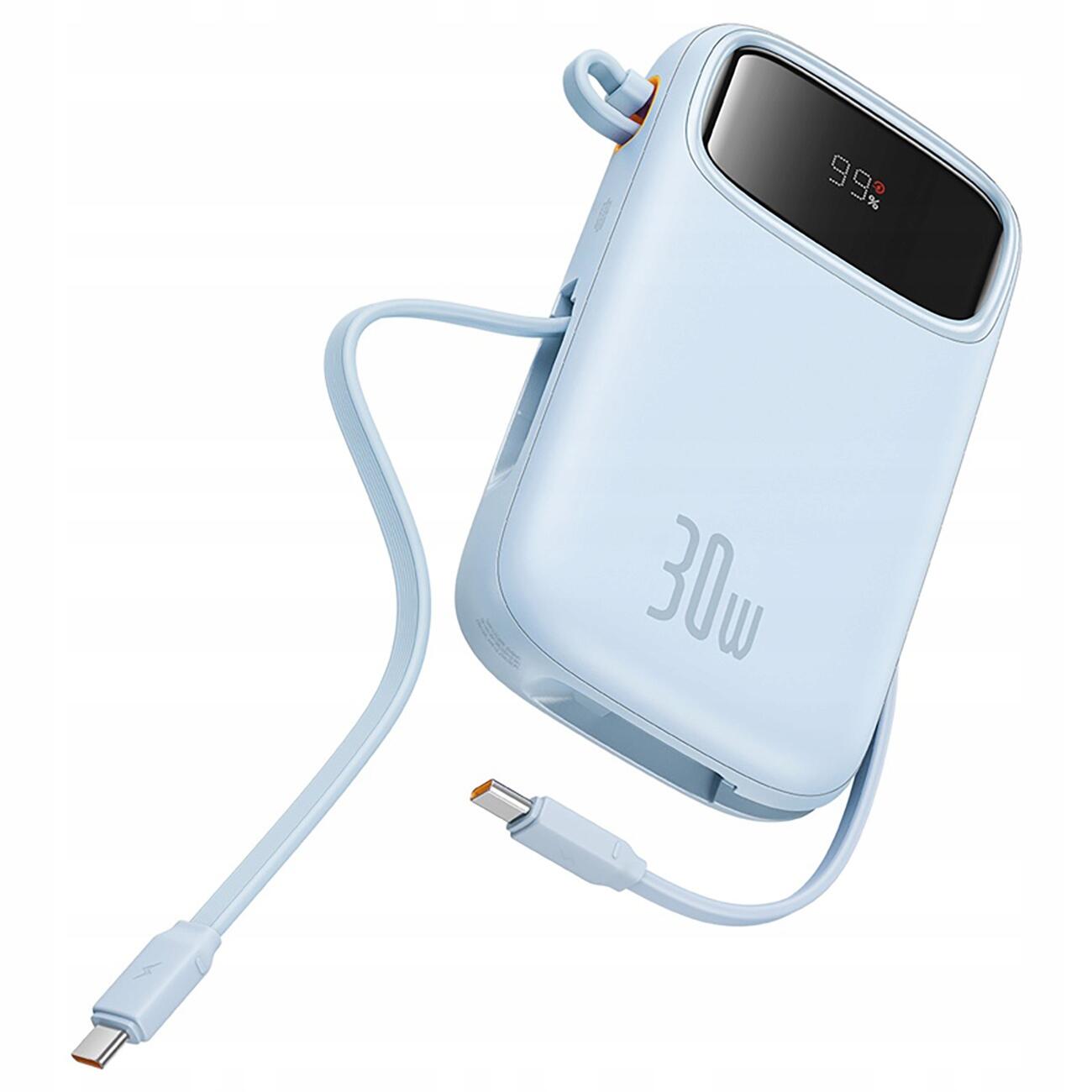 Powerbank Baseus QPow 2 10000mAh 30W 2xUSB-C (niebieski)