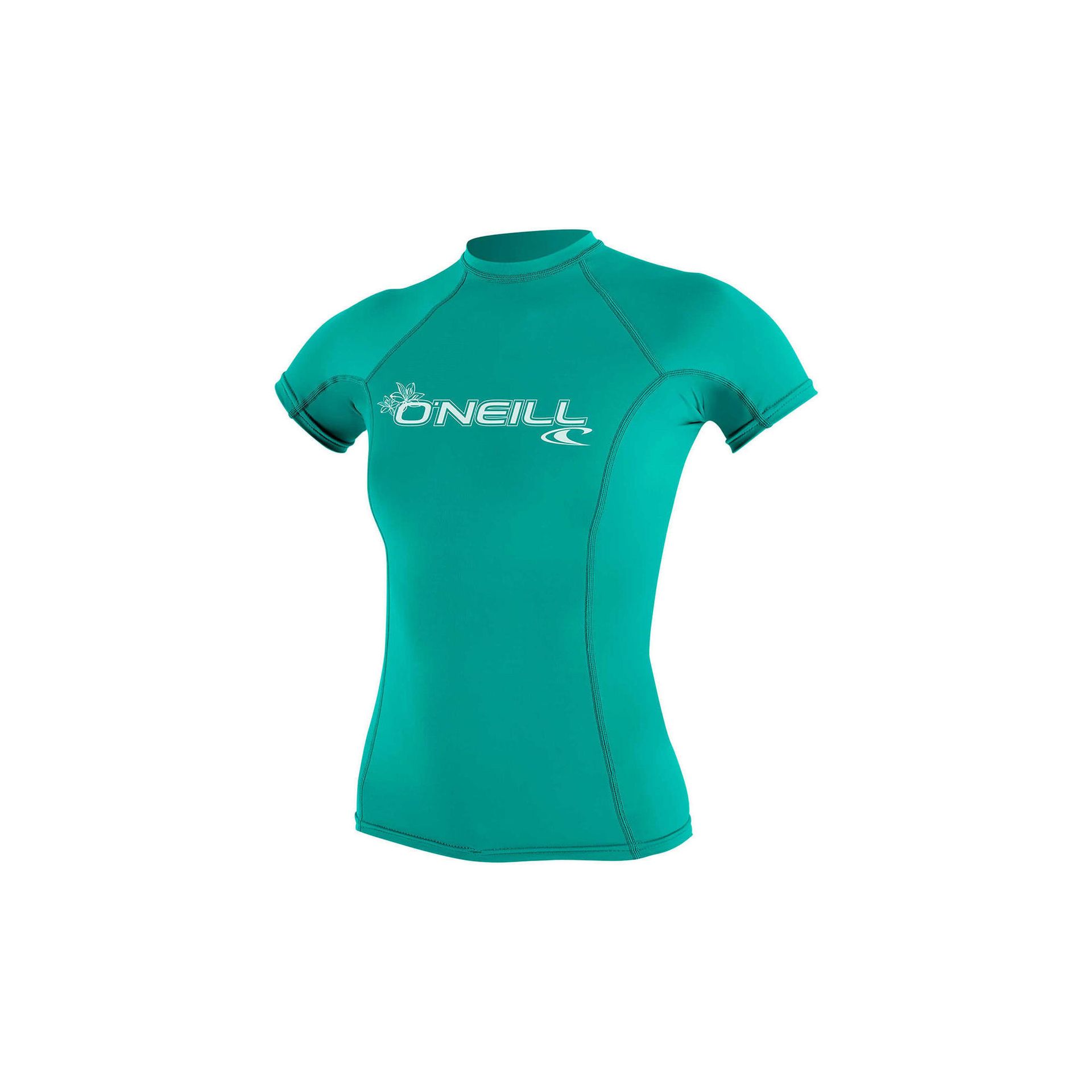 pianka O''Neill Wms Basic Skins S/S Rash light aqua 5051678489739