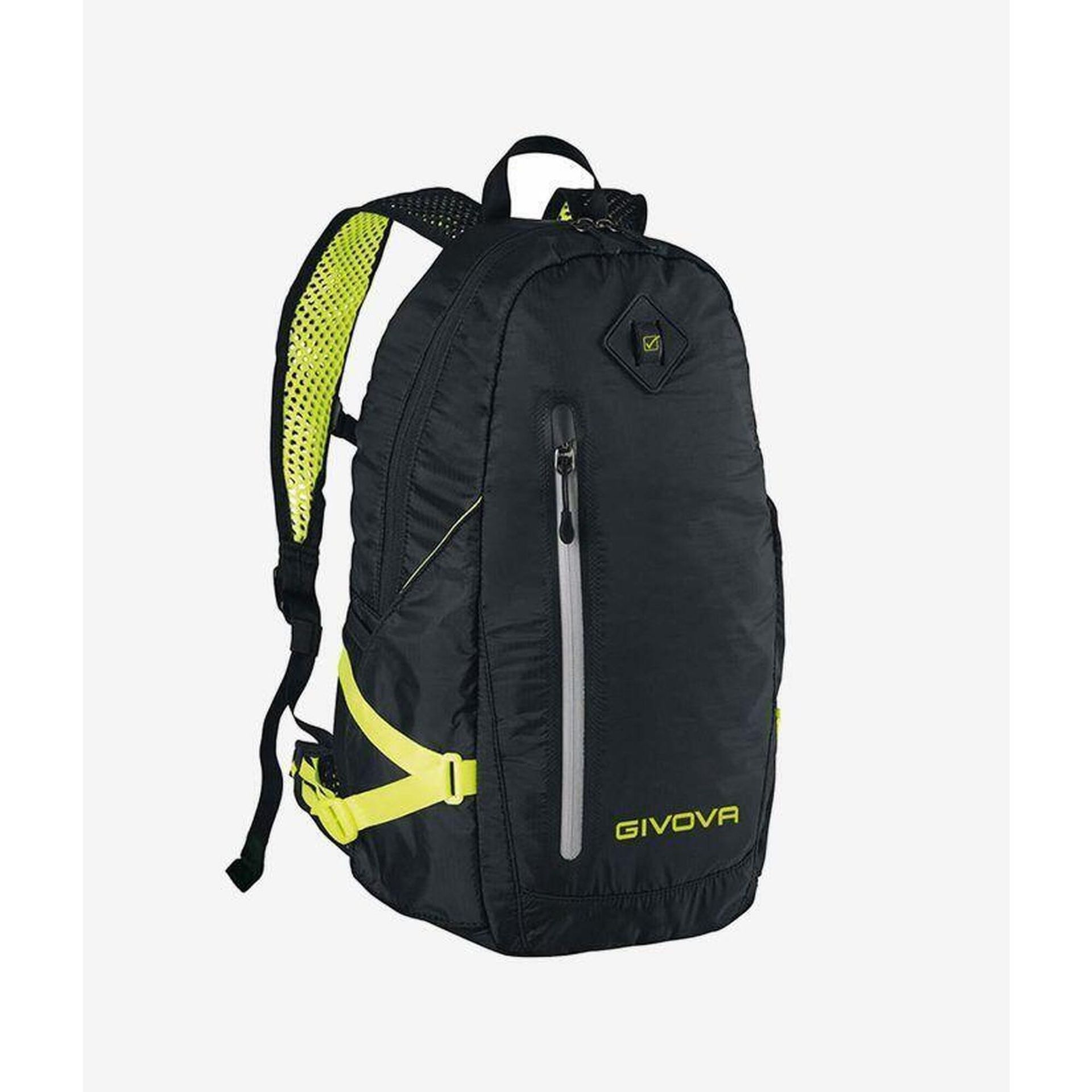 Plecak sportowy Givova Arius Black-Amarillo Fluo,