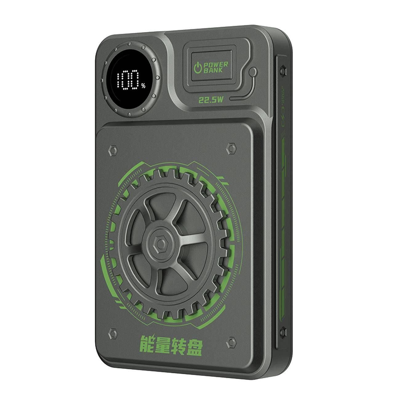 Powerbank Dudao K24 10000mAh 22.5W USB-A / USB-C z wywietlaczem - szary