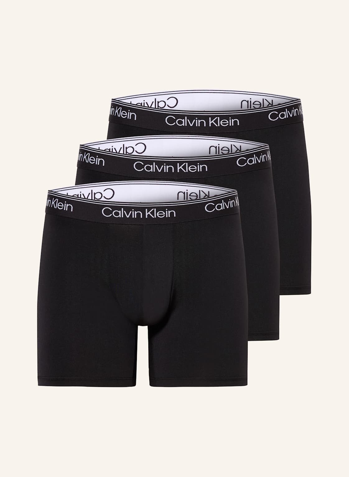 Calvin Klein Bokserki Microfiber Stretch, 3 Szt. schwarz
