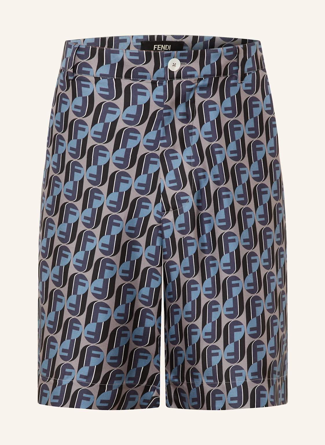 Fendi Jedwabne Szorty grau
