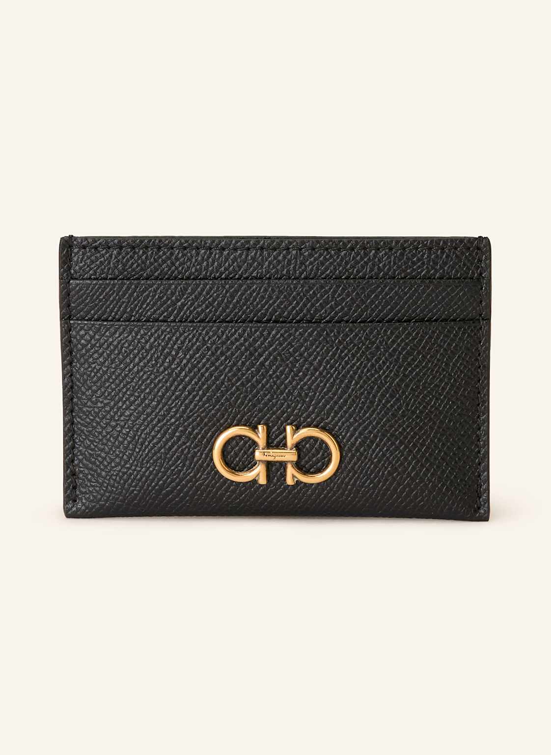 Ferragamo Etui Na Karty Gancini schwarz