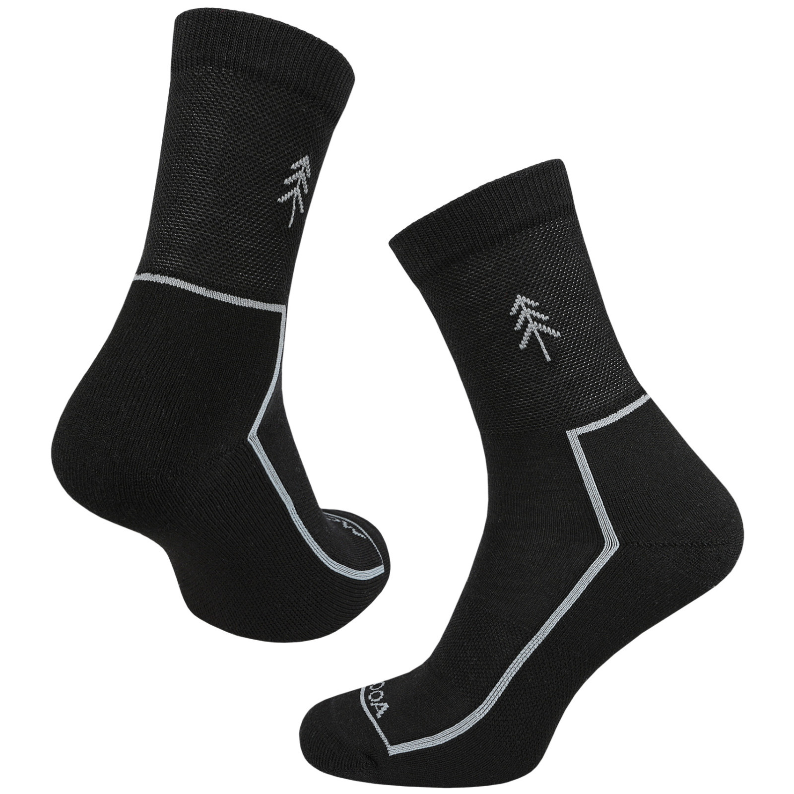 Skarpetki MOOA Merino Forest Rozmiar skarpet: 39-42 / Kolor: czarny