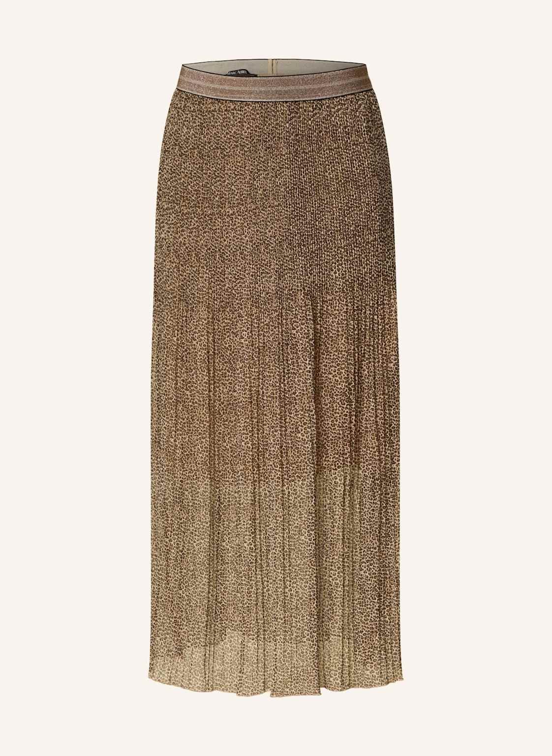 Marc Aurel Spódnica Plisowana Z Błyszczącą Przędzą braun
