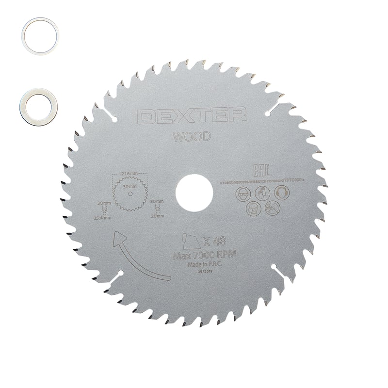 Tarcza do piły tarczowej do drewna 216x30 mm 48 zębów DEXTER
