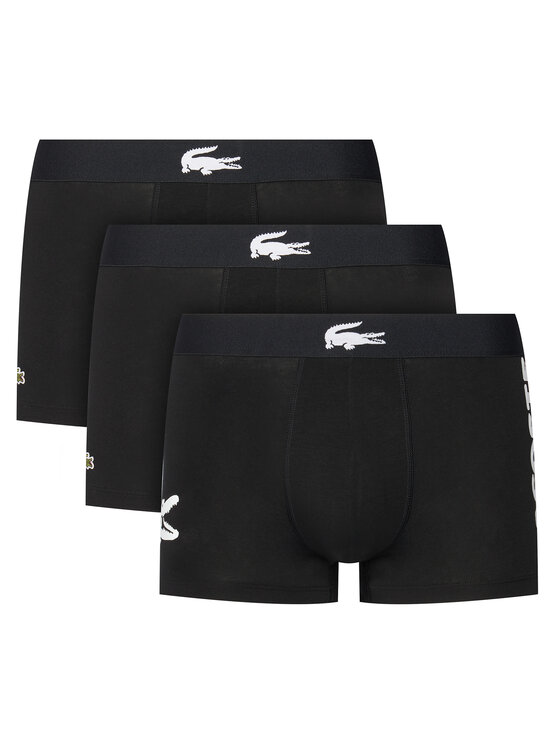 Lacoste Komplet 3 par bokserek 5H1291 Czarny