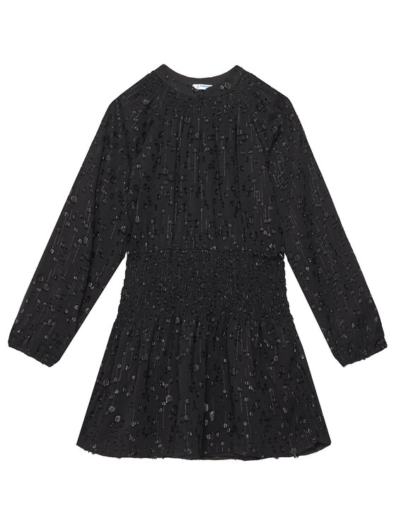 Mayoral Sukienka codzienna 7909 Czarny Regular Fit