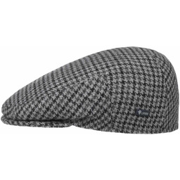 Kaszkiet Inglese Classic Jodełka by Lipodo, szaro-czarny, 53 cm