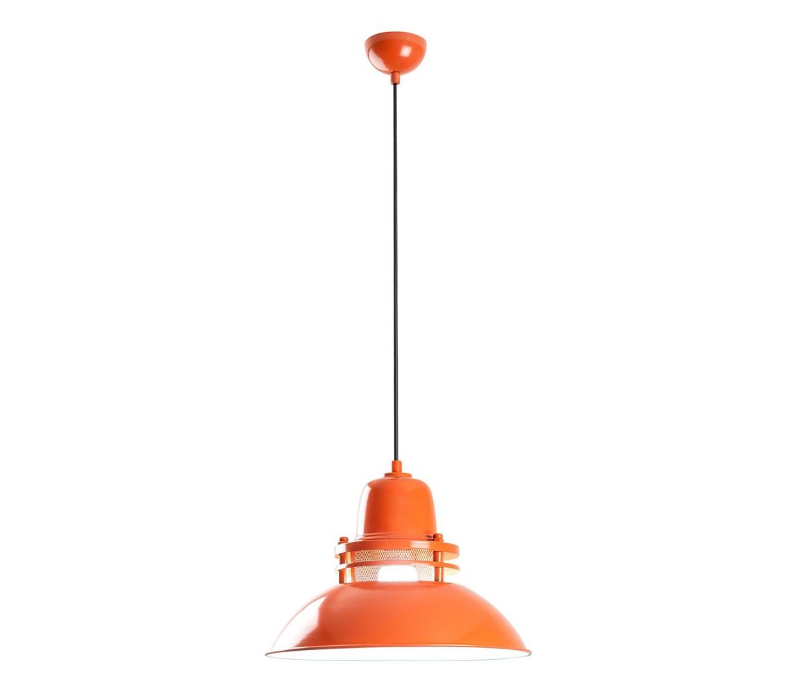 Lampa wisząca na przewodzie TIBET 1xE27/40W/230V pomarańczowa