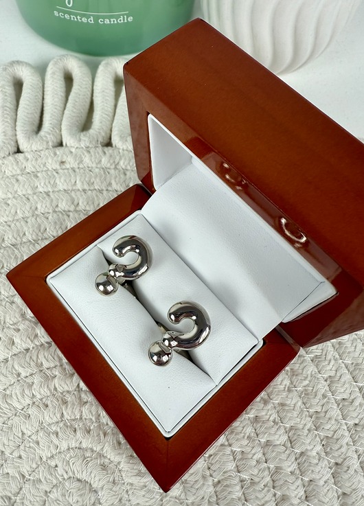 SPINKI DO MANKIETÓW koszuli znak zapytania