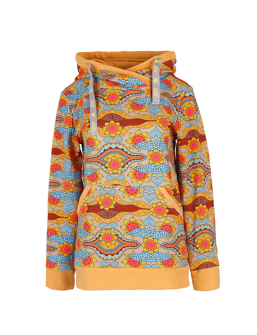 Bluza kangurka Sunflowet z musztardą
