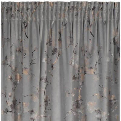 Zasłona EUROFIRANY Selena 140 x 270 cm Srebrno-szampański