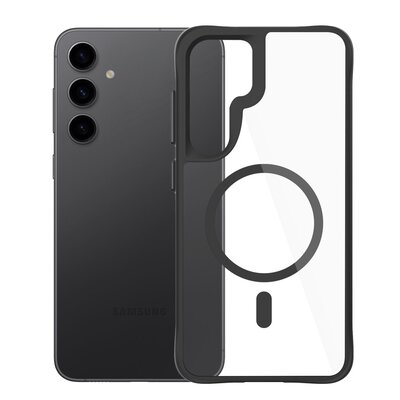 Etui 3MK Satin Guardx MagCase do Samsung Galaxy S24/S25 Przezroczysto-czarny