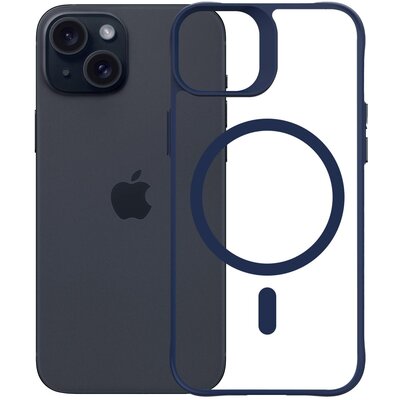Etui 3MK Satin Guardx MagCase do Apple iPhone 15 Przezroczysto-niebieski