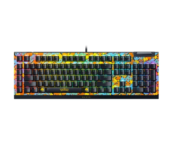 Razer BlackWidow V4 X Pokemon Kanto Edition Żółto-czarny RZ03-04704200-R3M1