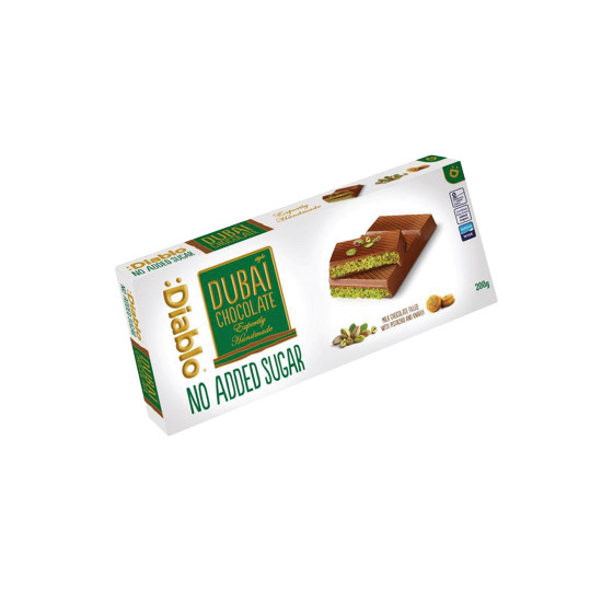 Czekolada dubajska Diablo (bez dodatku cukru, z maltitolem), 200 g