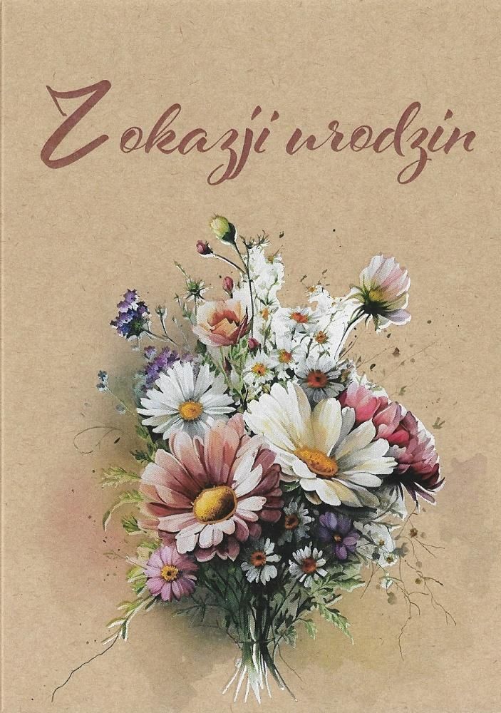 Kartka okolicznościowa Urodziny - artykuł papierniczy