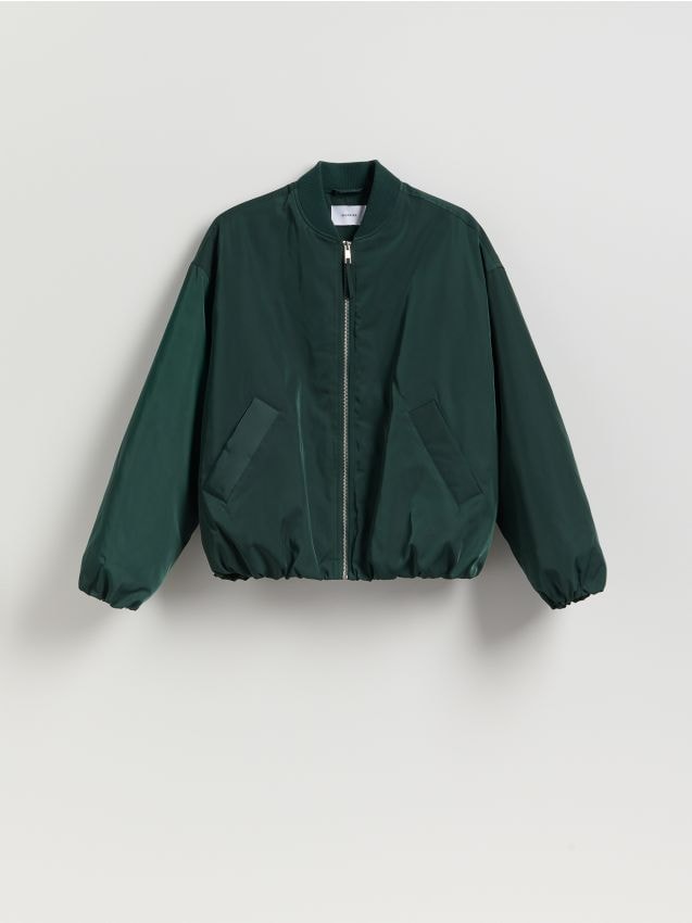 Reserved - Kurtka bomberka oversize - morski