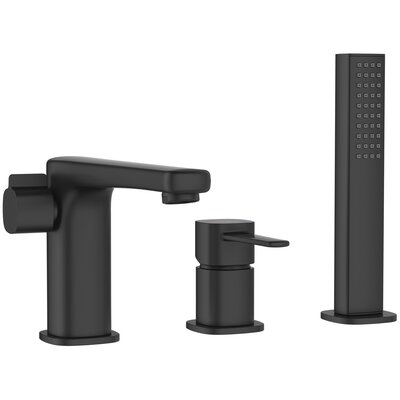 Invena Bateria wannowa natynkowa Glamour BW-02-S04-V Czarny