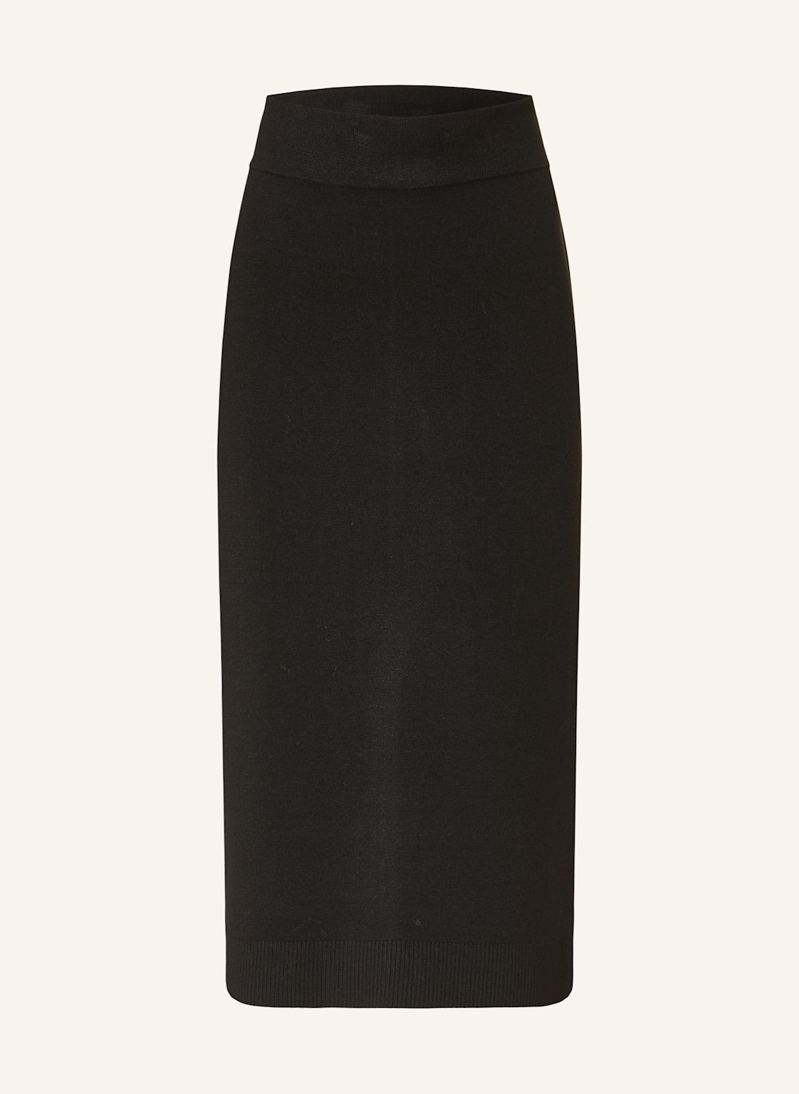 Comma Casual Identity Spódnica Z Dzianiny schwarz