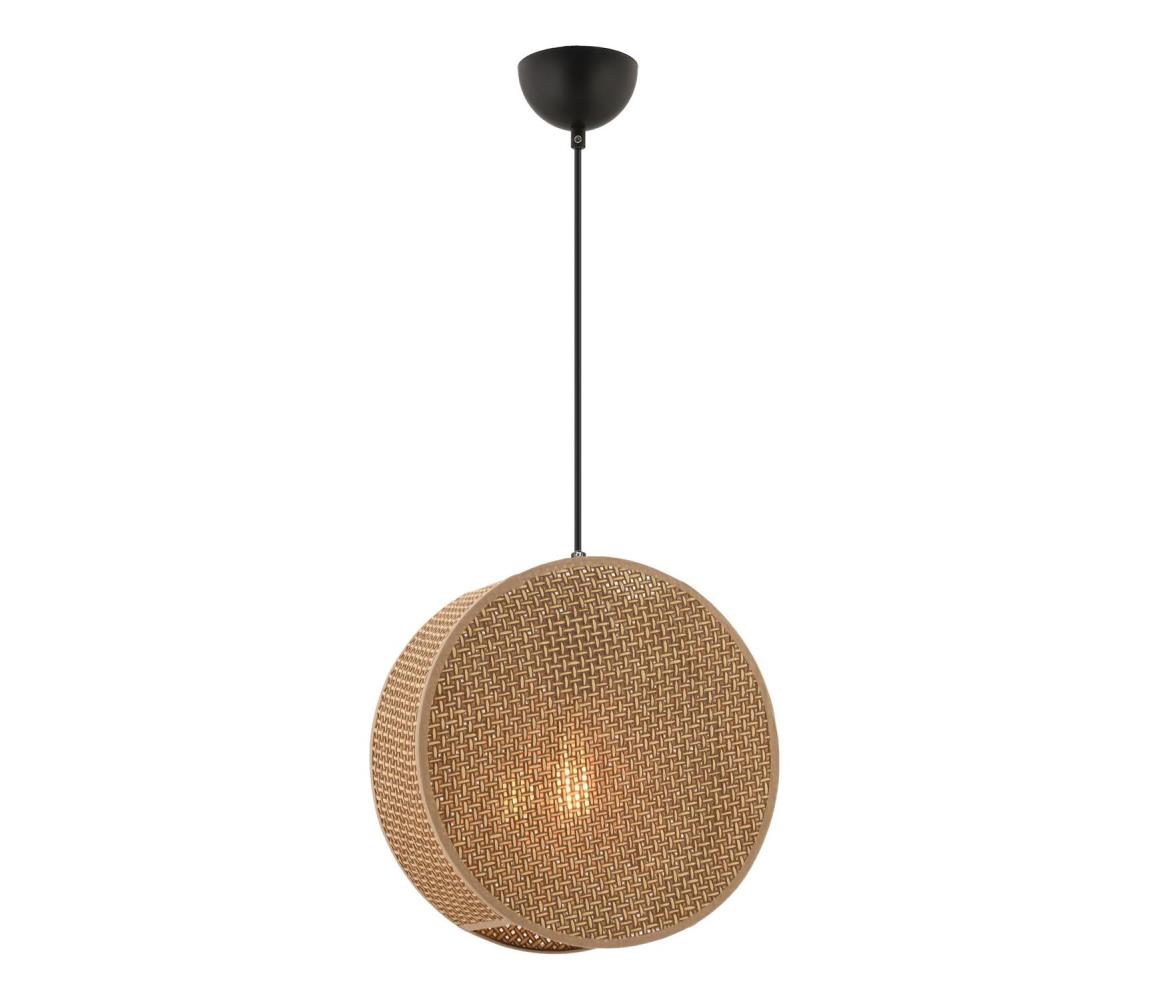 Lampa wisząca na przewodzie BIG DRUM 1xE27/60W/230V brązowa
